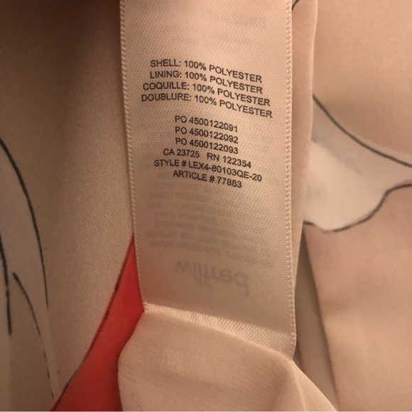 Aritzia Wilfred Champagne/Cornflower Shirt Dress Button-front Satin Midi Dress - Picture 15 of 16